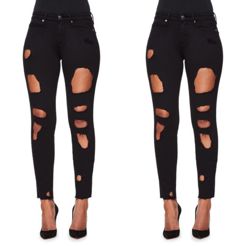 Good American Good Legs Distressed Skinny Jeans